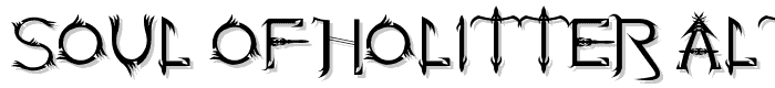 Soul Of Holitter Alternative font